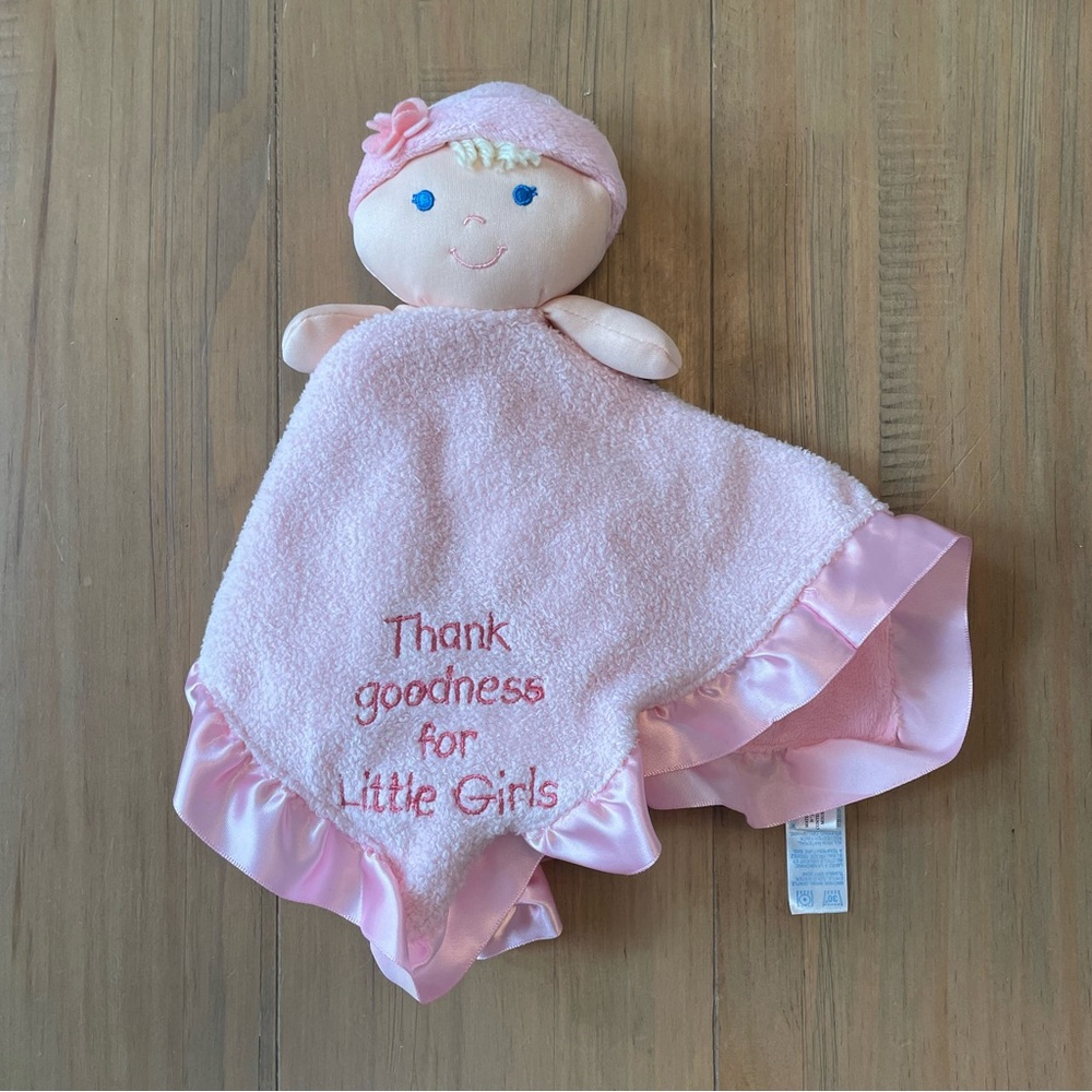 Kids Preferred Lovey Thank Goodness for Little Girls Pink Doll Blonde